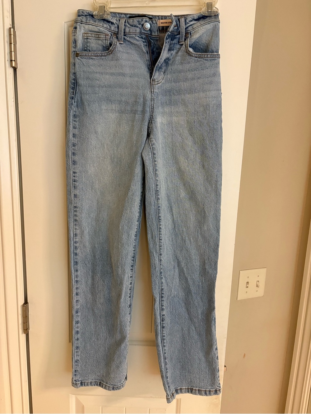 BCBGeneration Light Blue skate Straight Leg Jeans
